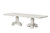 Stella Mia 8 Pc. Dining Table Set (2AC+6SC) (FM31000WH-T-9PC)