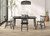 Beale 7 Pc. Dining Table Set, Black (FM3100BK-T-7PC)