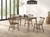 Beale 5 Pc. Dining Table Set, Walnut (FM3100WN-T-5PC)