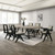 Tottenham 6 Pc. Dining Table Set (2AC+4SC) (FM3222BK-T-7PC)