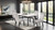Sabro Rect Dining Table w/ Marble Top, Black/White (FM3330BK-T-TABLE)