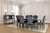 Melodi Parc 6 Pc. Dining Table Set (FM3416BK-T-7PC)