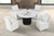 Varde 5 Pc. Round Dining Set (FM3431WH-RT-5PC-00WH)