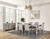 Gristalt 9 Pc. Dining Table Set (FM3597GY-T-9PC)