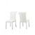 Holstebro White Side Chair (2/CTN), Silver Frame (FM37007SW-SC-2PK)