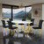 Holbaek 4 Pc. Dining Table Set, Gold - 80", GB Chair (FM37008GD-T-5PC-07GB)