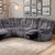 Hieronymus Power Sectional, Dark Gray (FM64001DG-SECT-PM)