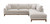 Watton Sectional, Right Chaise, Light Gray (FM64008TP-SECT-R)