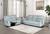 Glarus Sofa + Loveseat (FM69003BL-M-2PC)