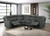 Oliverus Power Sectional, Dark Gray (FM69009DG-SECT-PM)
