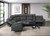 Oliverus Power Sectional, Dark Gray (FM69009DG-SECT-PM)