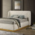 Whitman E.King Bed, White/Natural Oak (FM72004WH-EK-BED)