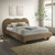 Finamore E.King Bed, Brown Velvet (FM72005BR-EK-BED)