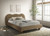 Finamore E.King Bed, Brown Velvet (FM72005BR-EK-BED)