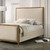 Key Queen Bed, Beige/Natural Oak (FM72009NT-Q-BED)