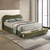 Grimsby Queen Bed, Olive Green Velvet (FM72019GR-Q-BED)