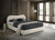 Grimsby Queen Bed, White Boucle (FM72019WH-Q-BED)
