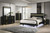 Lillestrom Full Bed, Black/Gold (FM7217BK-F-BED)