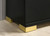 Lillestrom Full Bed, Black/Gold (FM7217BK-F-BED)