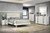 Lillestrom Twin Bed, White/Gold (FM7217WH-T-BED)