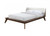Lenzburg Full Bed, Walnut/Beige (FM7223WN-F-BED)