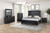 Ashbourne E.King Bed, Black (FM7415BK-EK-BED)