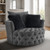 Sofi Swivel Chair, Button Tufted, Light Gray (FM-AC6000DG-SW)
