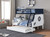 Nautia Twin/Full Bunk Bed w/ Trundle, Blue/White (FM-BK629BL-BED+TR)