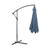 Glam Cantilever Umbrella W/Led+Base, Light Sapphire (GM-3003LS+BASE)