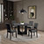 Oberto Side Chair (4/CTN), Dark Gray (SL3406DG-SC-4PK)