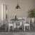 Oberto 4 Pc. Round Dining Table Set (SL3406GY-RT-5PC)