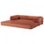 Perri 79" Compressed Sofa, Rustic brown (SL6907BR)