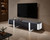 Larvik TV Stand Black w/ Silver Frame (FM-AC8028SV-TV)