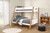 Delbin Twin/Full Bunk Bed w/ Mattress (FM-BK202WH-TF-BED+M6)