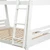 Kallen Twin/Full Bunk Bed+Mattress (FM-BK206WH-TF-BED+M6)