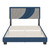 Sail Away Platform Bed 14 Slat Linen DB Blue/Gray