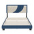 Sail Away Platform Bed 14 Slat Linen DB Blue/White