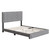 Barcelona Platform Bed 14 Slats Linen DB Gray