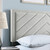 Barcelona Platform Bed 14 Slats Linen DB White