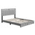 Beaumont Platform Bed 14 Slat (Senata in PU) DB Gray