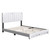 Beaumont Platform Bed 14 Slat (Senata in PU) EK White