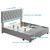 Salerno Drawer Bed Gray DB