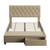 Salerno Drawer Bed White DB