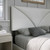 DB CORNERSTONE WHITE FAUX LEATHER UPHOLSTERED BED