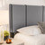 QN CHATEAU GREY FAUX LEATHER UPHOLSTERED BED