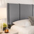 TW CHATEAU GREY FAUX LEATHER UPHOLSTERED BED