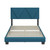 DB CALAIS BLUE LINEN PLATFORM BED