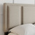 DB TRIPTYCH WHITE LINEN PLATFORM BED