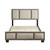 QN TRIPTYCH WHITE / GREY LINEN PLATFORM BED