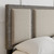 QN TRIPTYCH WHITE / GREY LINEN PLATFORM BED